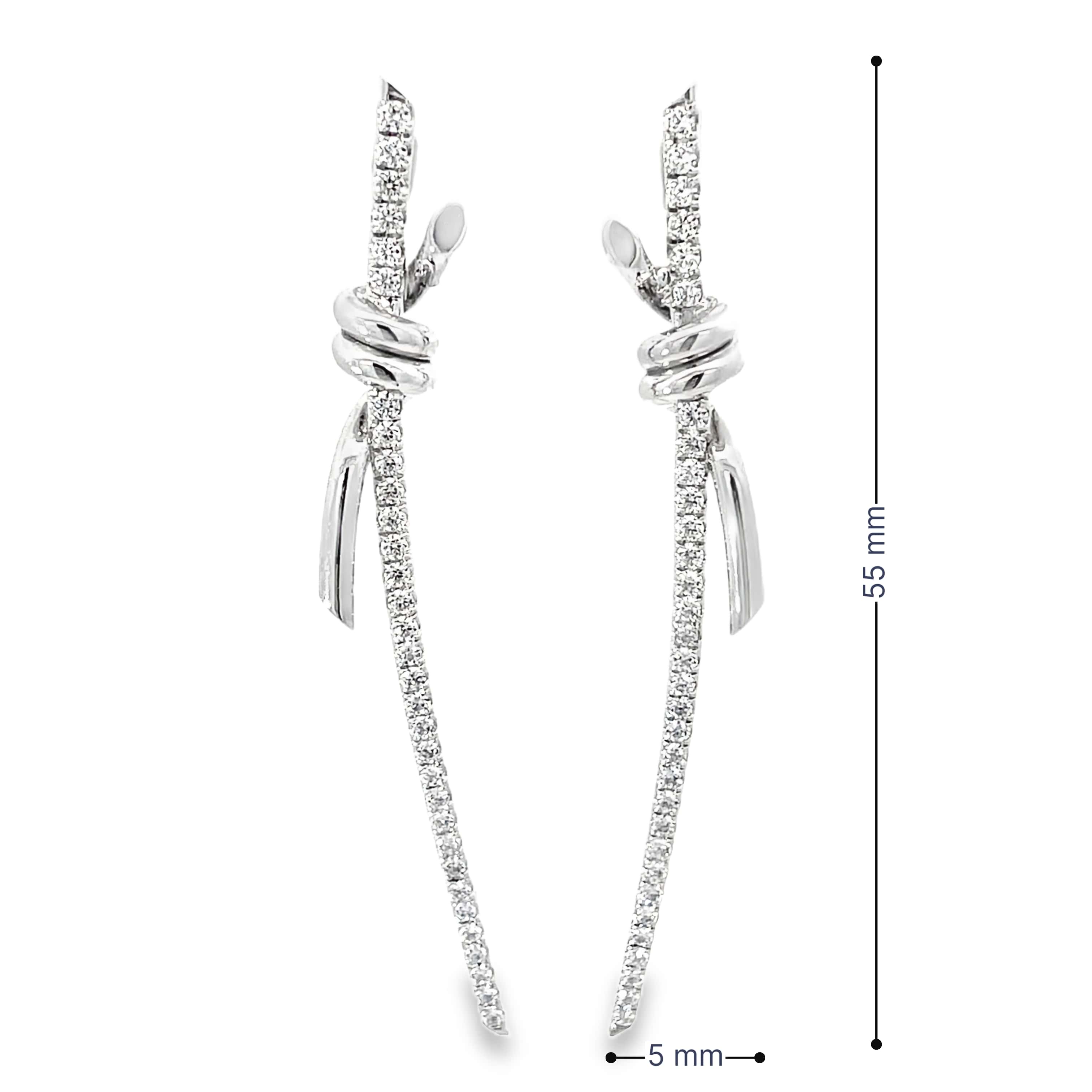 KNOT OF GRACE SILVER EARRINGS