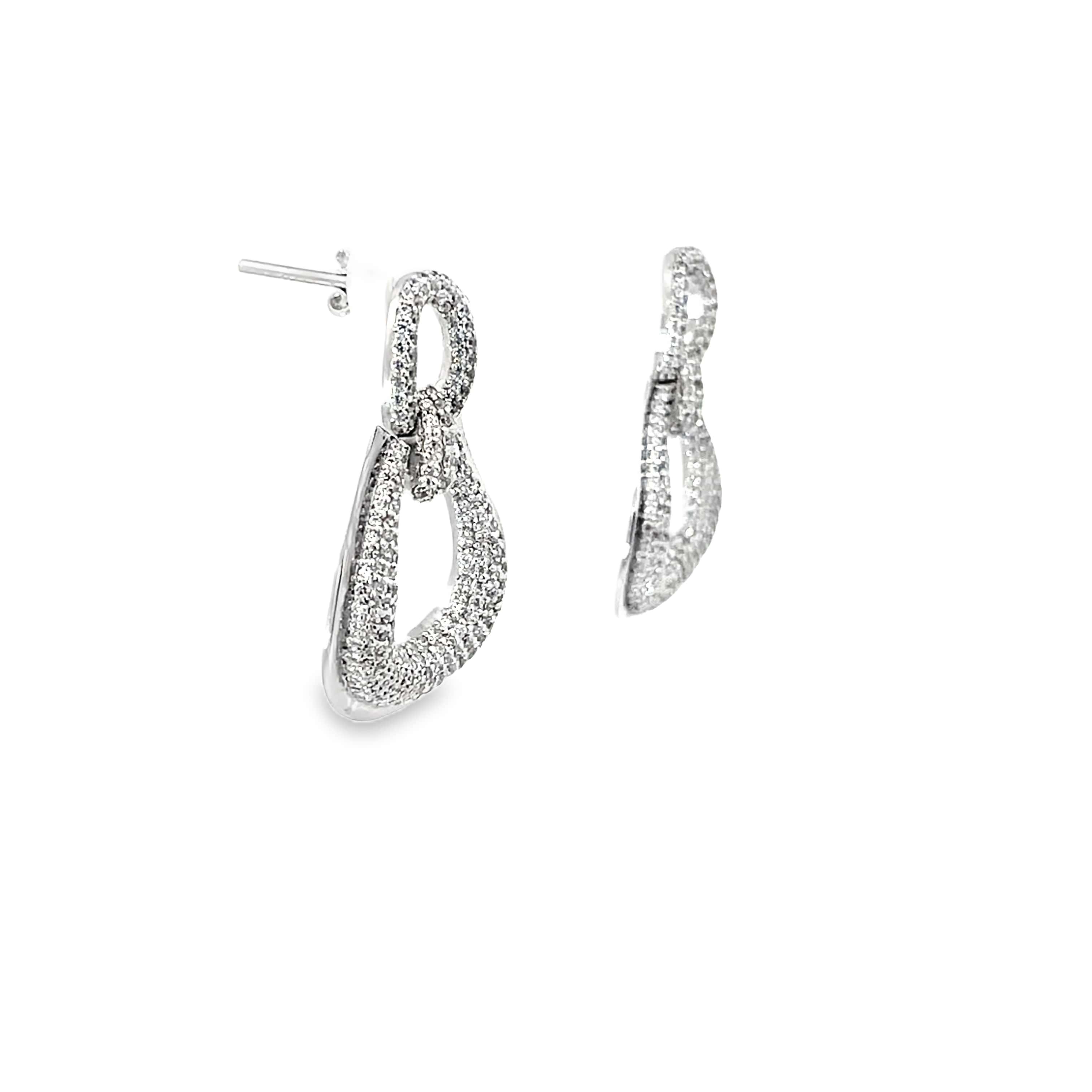 LUSTROUS HARMONY SILVER EARRINGS
