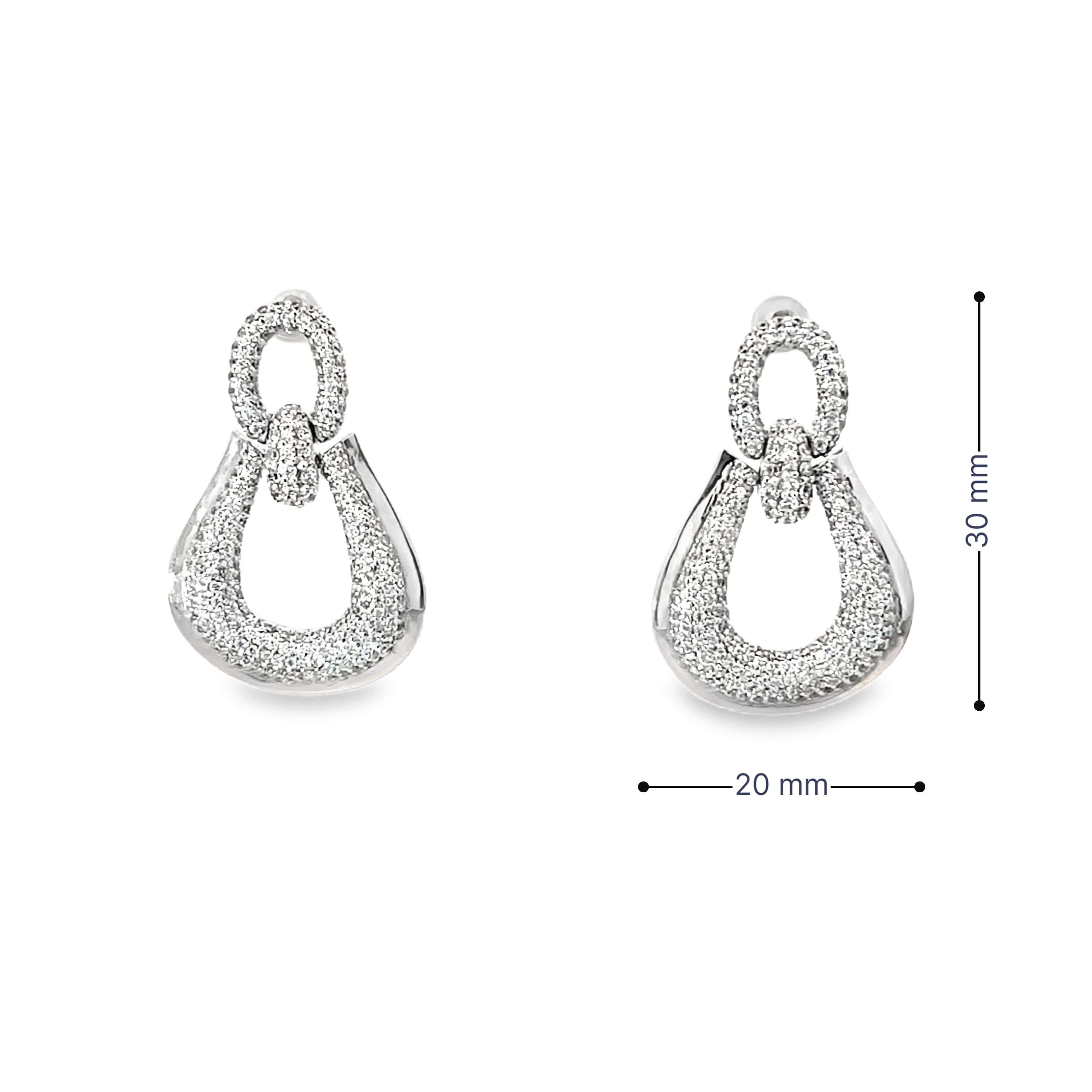 LUSTROUS HARMONY SILVER EARRINGS
