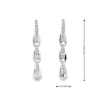 GLOWING LINKS SILVER EARRINGS