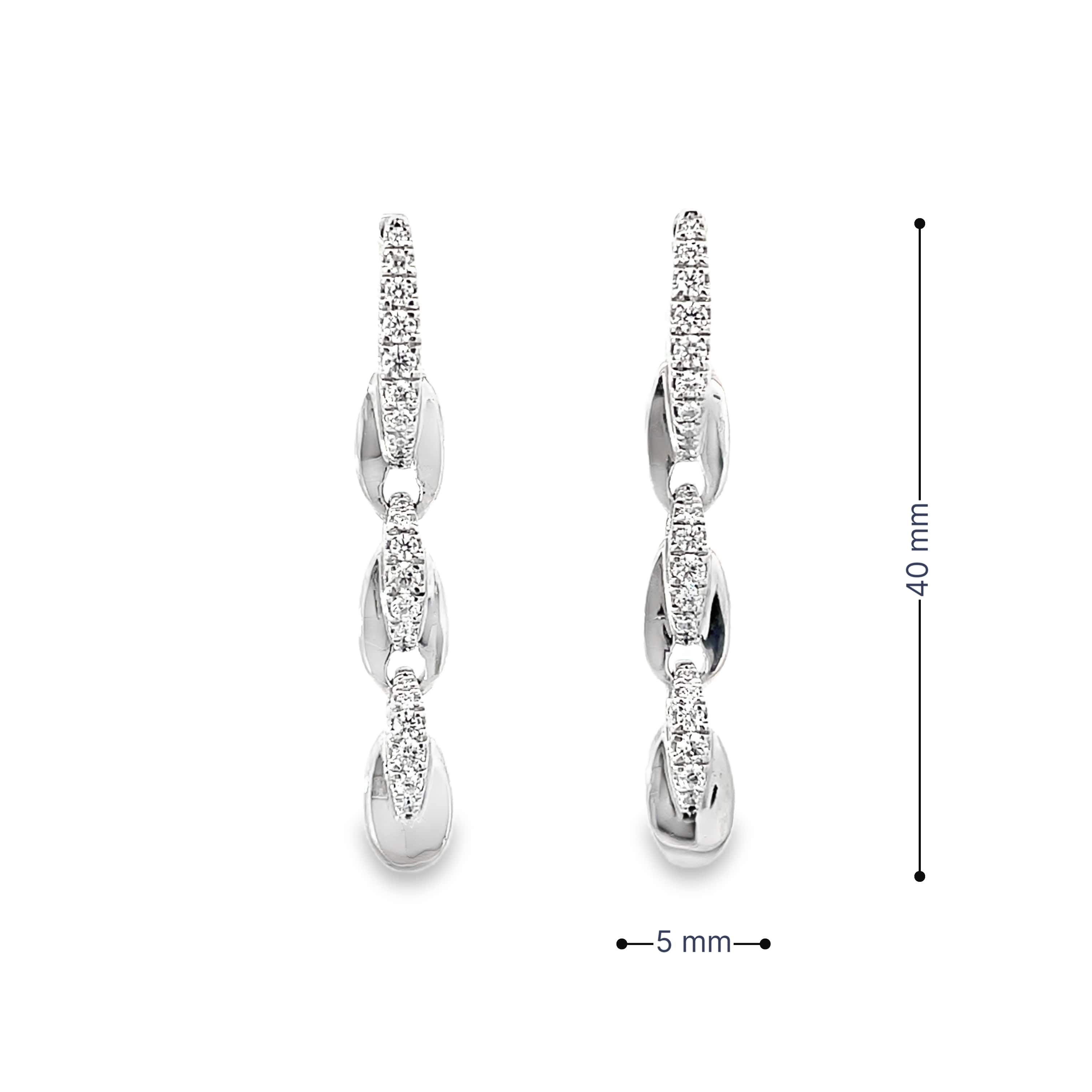 GLOWING LINKS SILVER EARRINGS