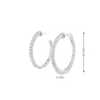 ETERNA SILVER HOOPS