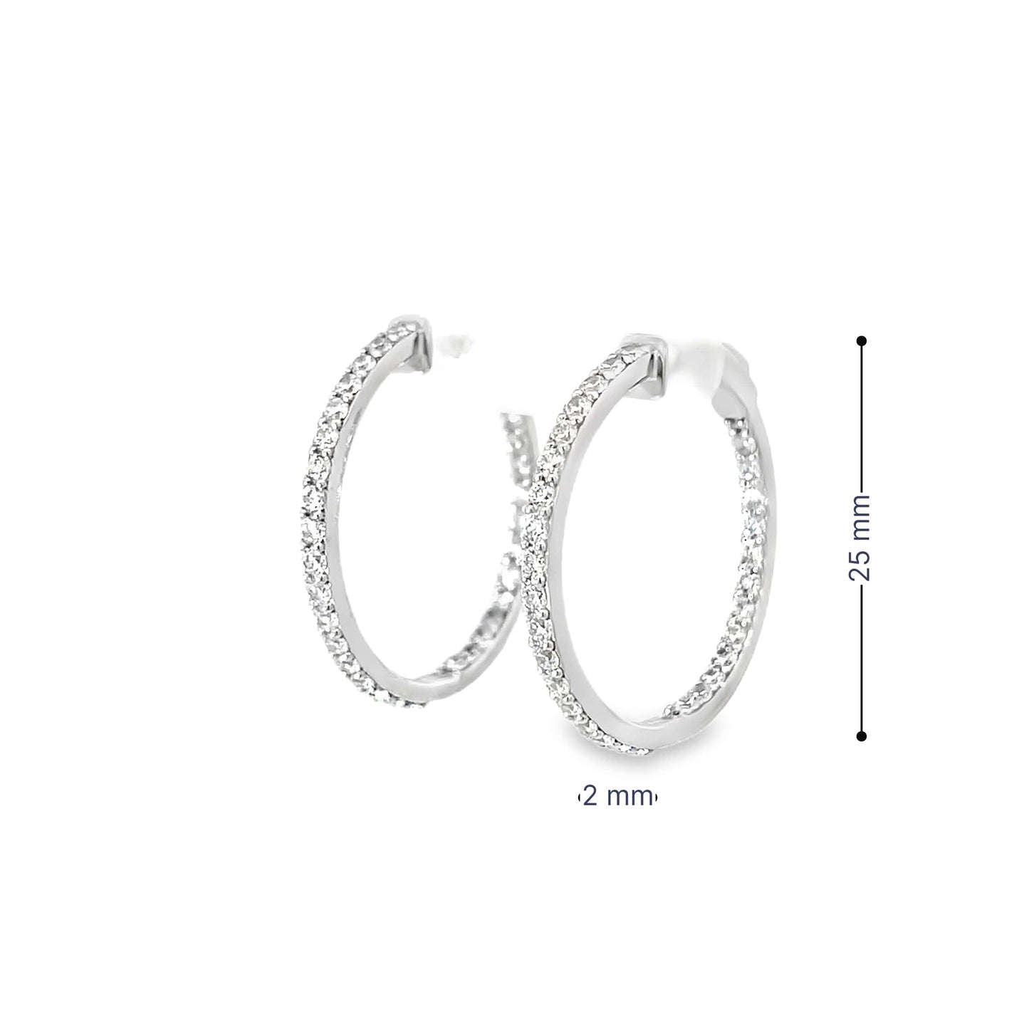 ETERNA SILVER HOOPS