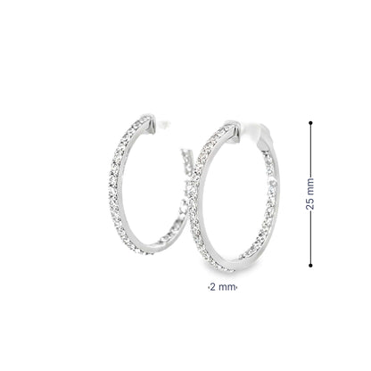 ETERNA SILVER HOOPS