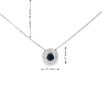 MIDNIGHT HALO SILVER PENDANT