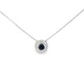 MIDNIGHT HALO SILVER PENDANT