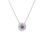 LAVENDER GLEAM SILVER PENDANT
