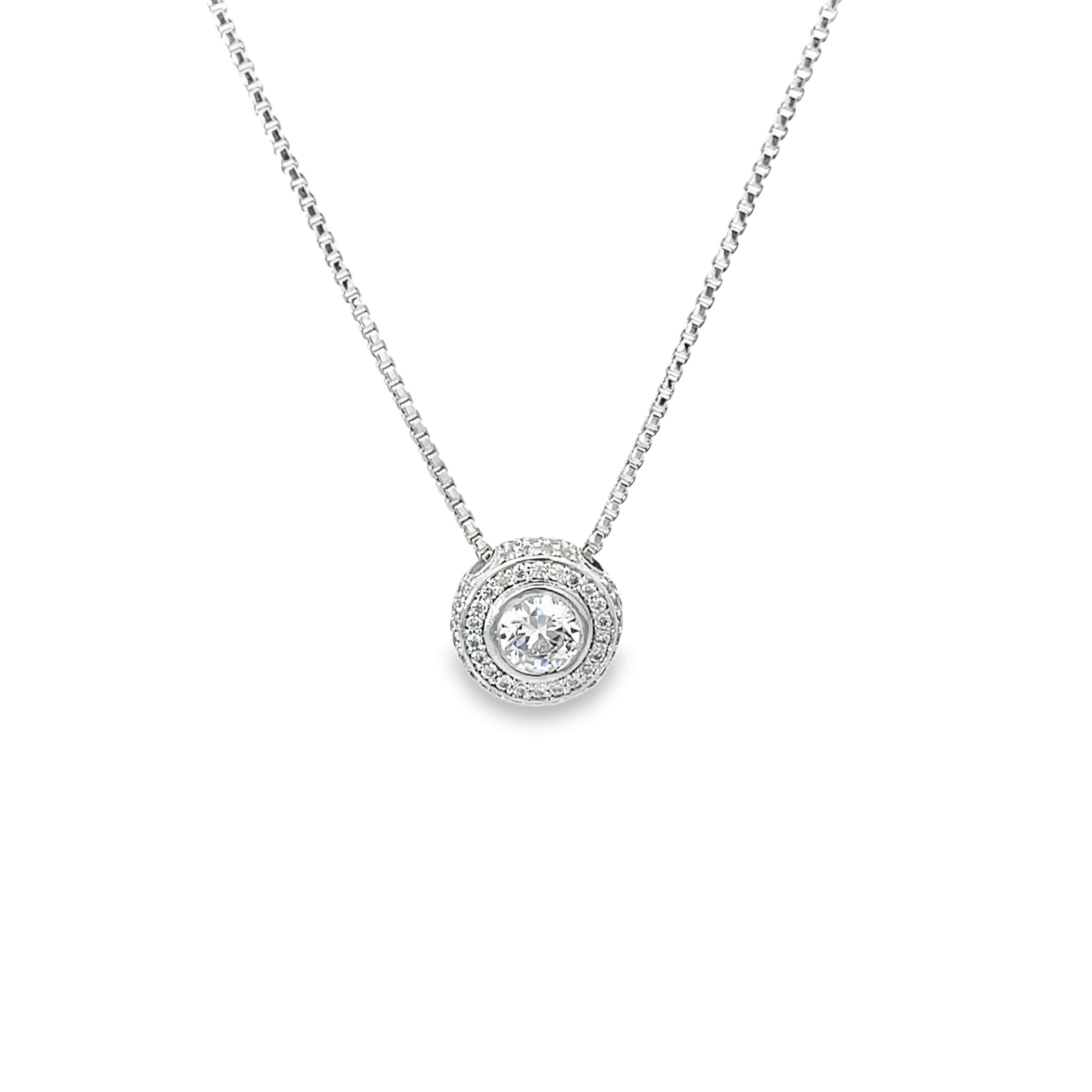 LUMINOUS GLINT SILVER PENDANT