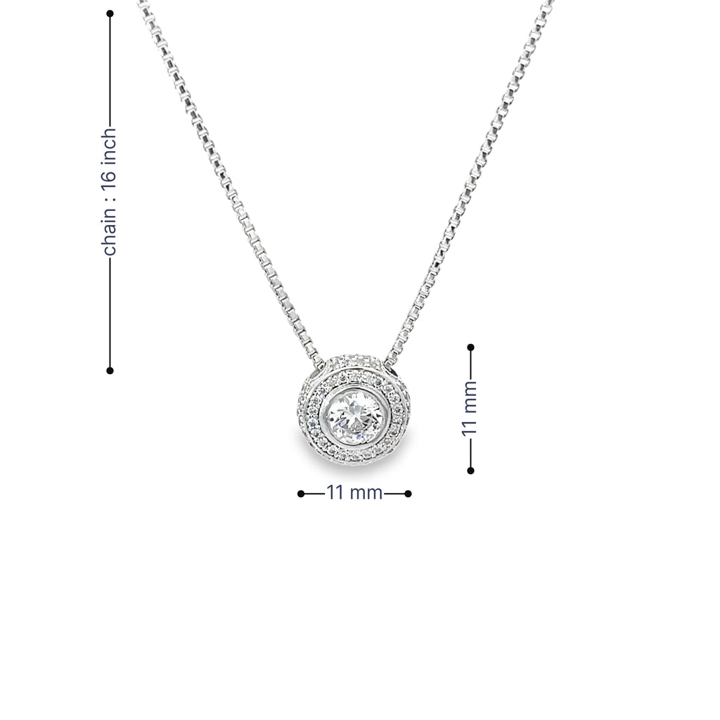 LUMINOUS GLINT SILVER PENDANT
