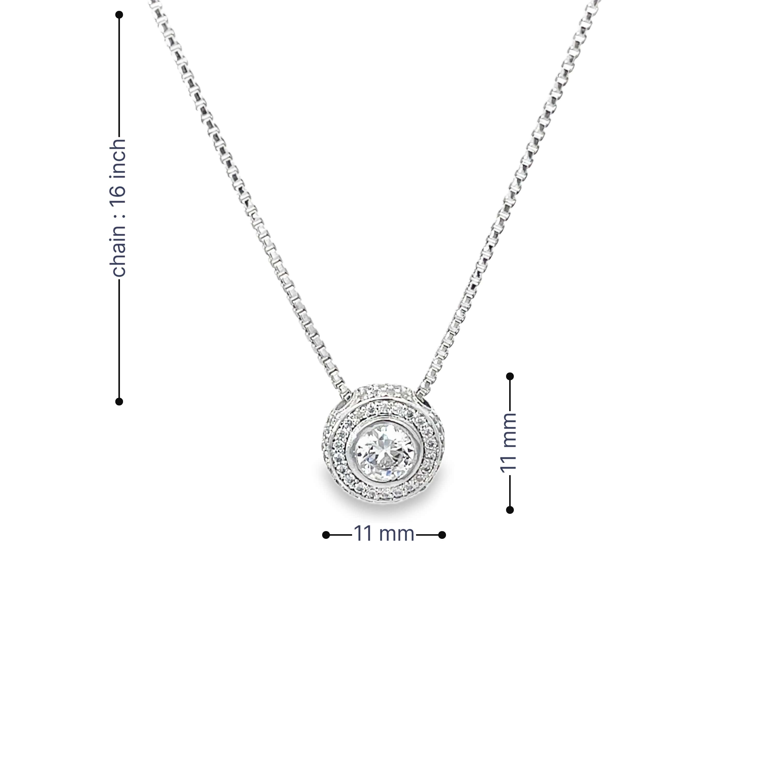 LUMINOUS GLINT SILVER PENDANT