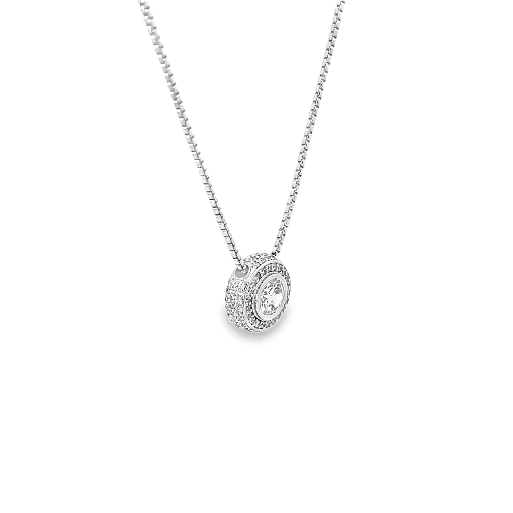 LUMINOUS GLINT SILVER PENDANT