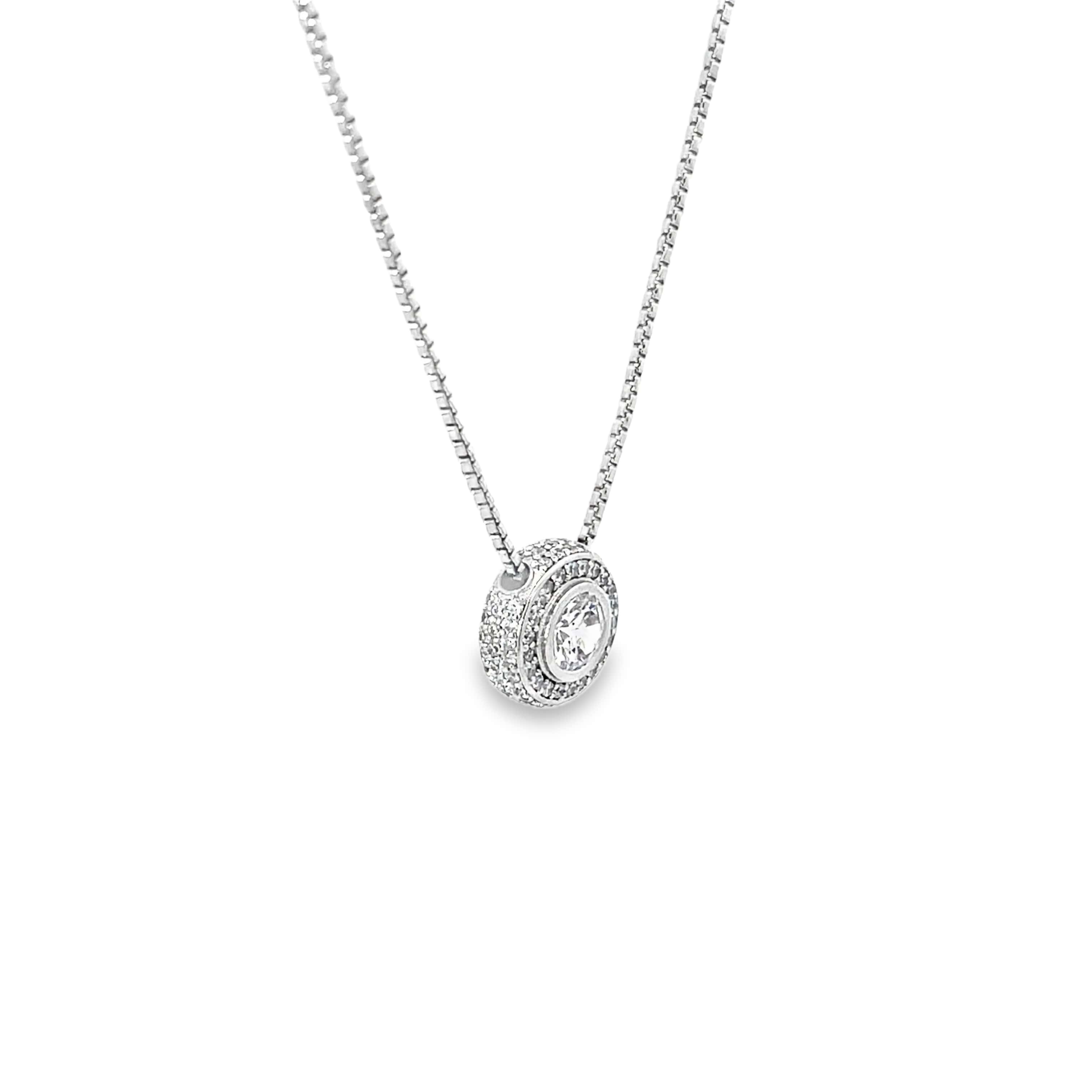 LUMINOUS GLINT SILVER PENDANT