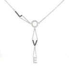 LOVE DROP SILVER PENDANT CHAIN