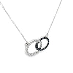 BLACK & WHITE UNITY SILVER PENDANT CHAIN