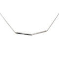 CHEVRON CHIC SILVER PENDANT CHAIN