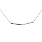 CHEVRON CHIC SILVER PENDANT CHAIN