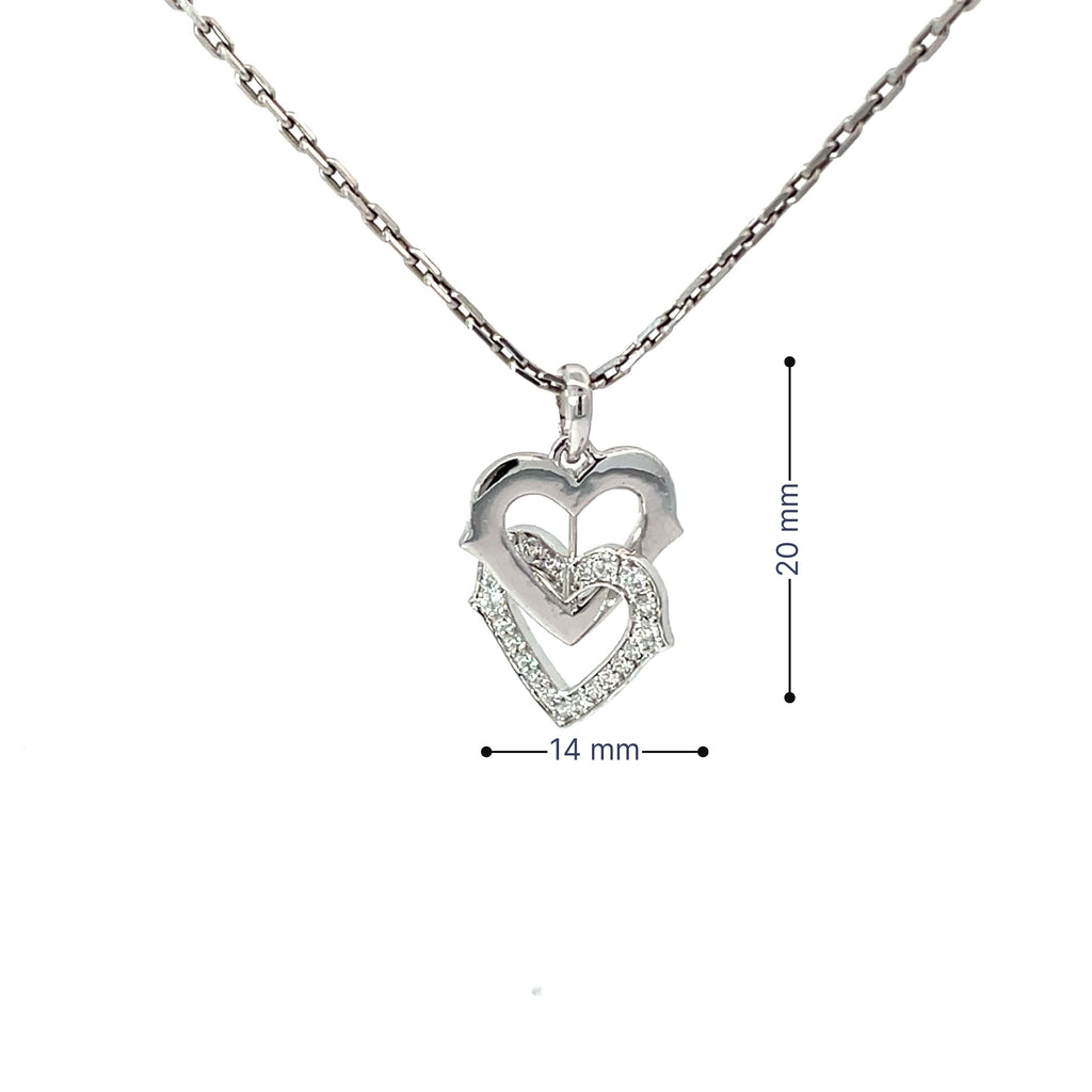 LOCKED IN LOVE SILVER PENDANT CHAIN