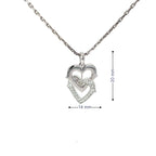 LOCKED IN LOVE SILVER PENDANT CHAIN