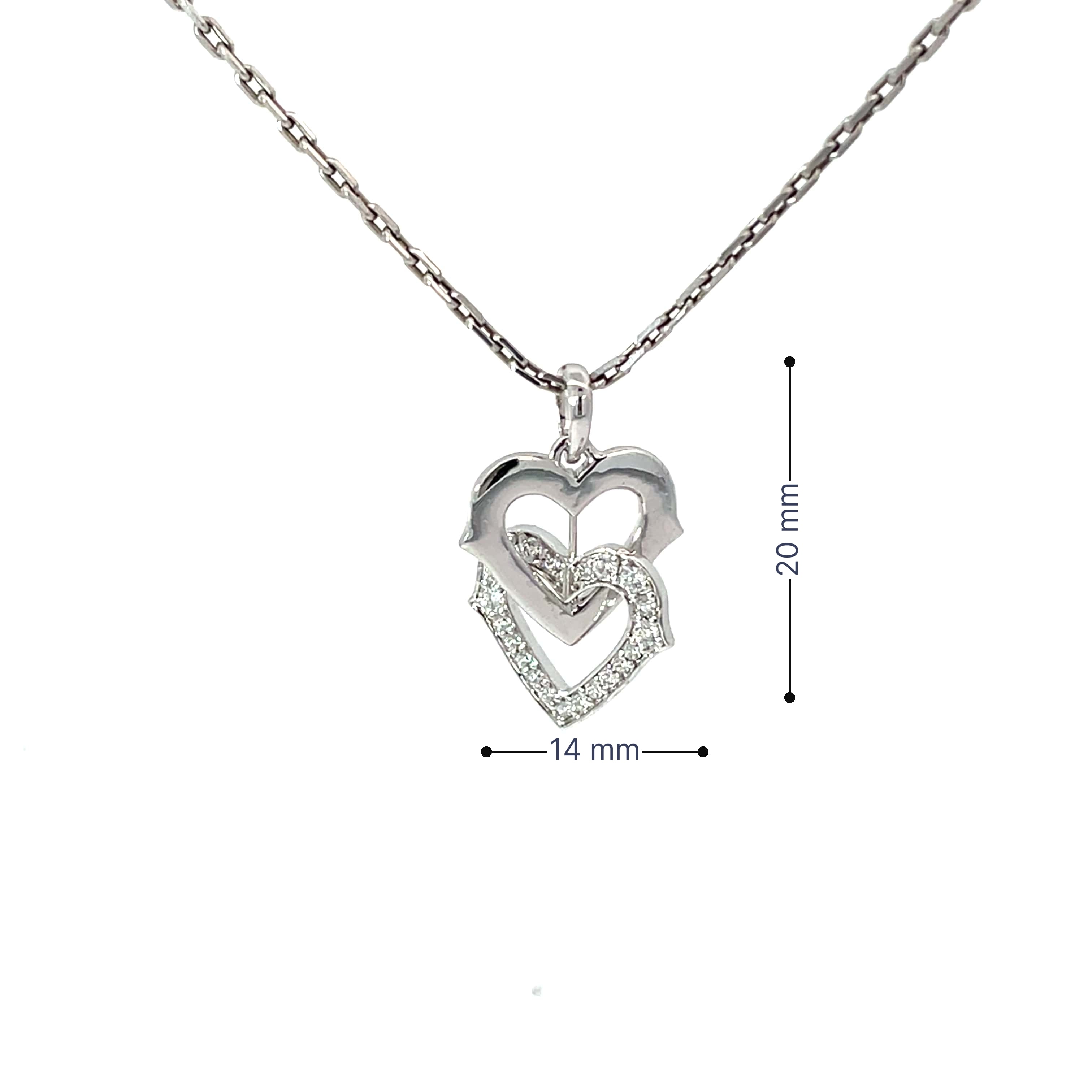 LOCKED IN LOVE SILVER PENDANT CHAIN