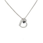 QUEEN OF HEARTS SILVER PENDANT CHAIN