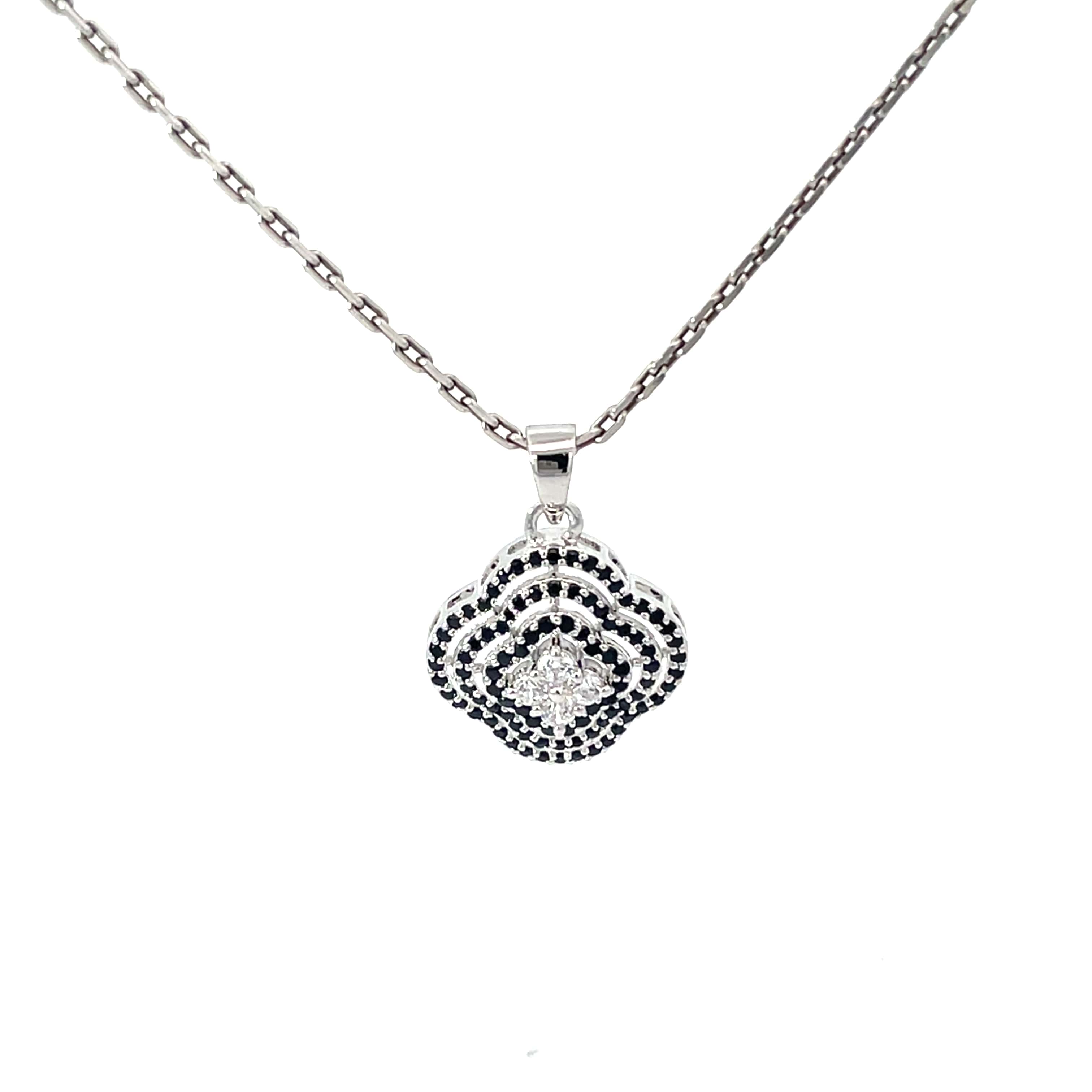 VINTAGE GLAM SILVER PENDANT CHAIN