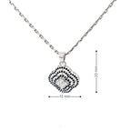 VINTAGE GLAM SILVER PENDANT CHAIN