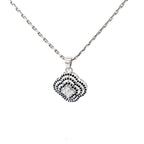 VINTAGE GLAM SILVER PENDANT CHAIN