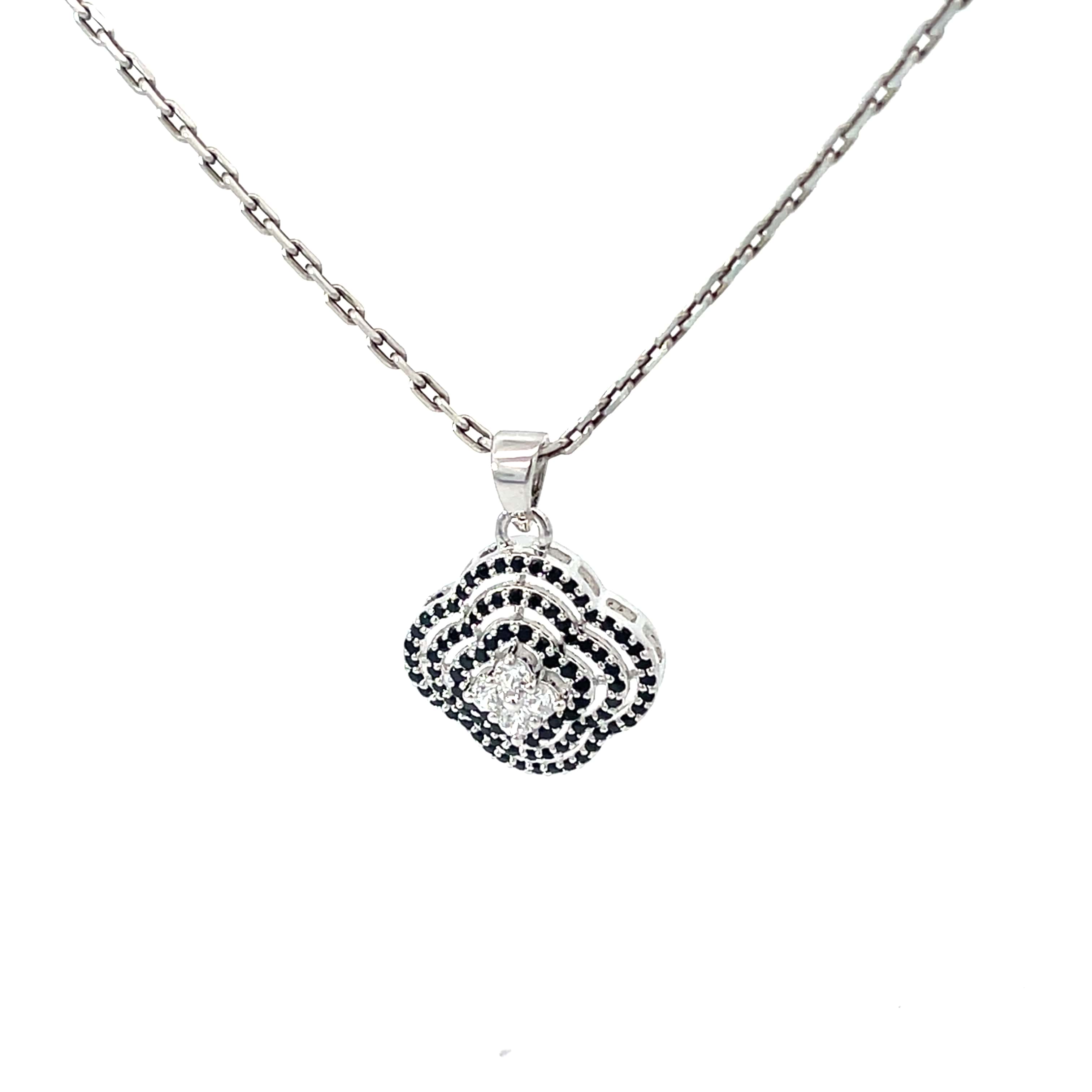 VINTAGE GLAM SILVER PENDANT CHAIN
