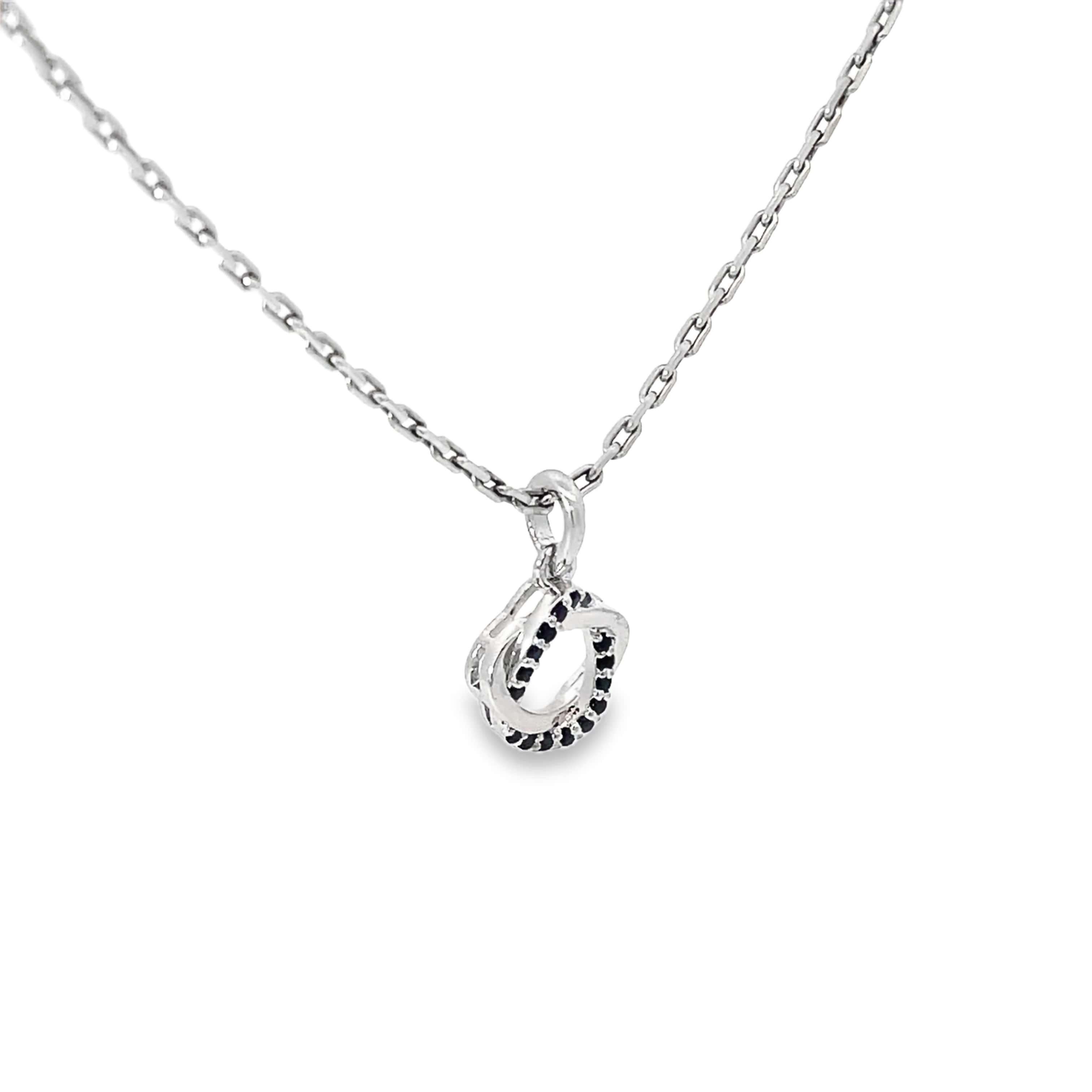 TWISTED ELEGANCE SILVER PENDANT CHAIN
