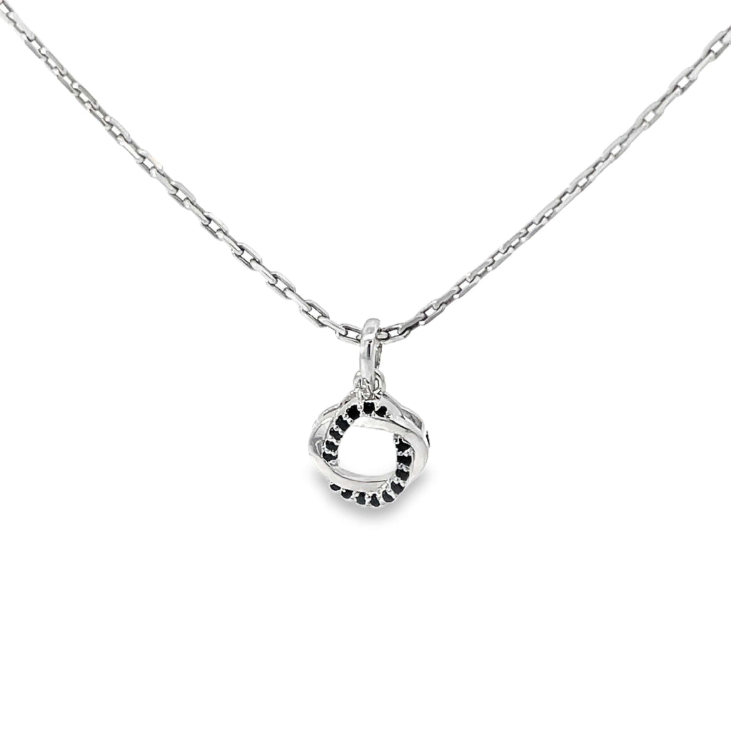 TWISTED ELEGANCE SILVER PENDANT CHAIN
