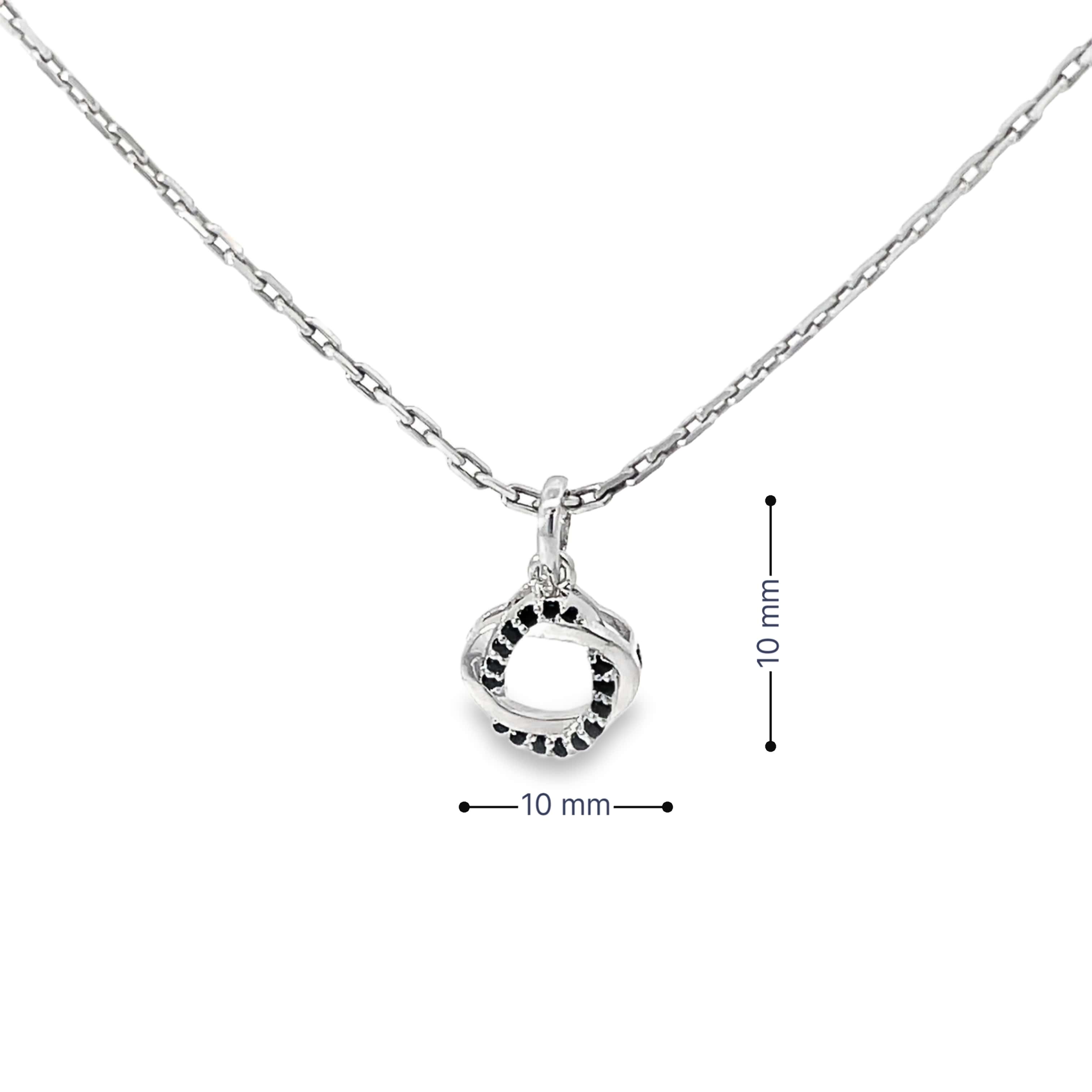 TWISTED ELEGANCE SILVER PENDANT CHAIN