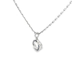 TWISTED ELEGANCE SILVER PENDANT CHAIN