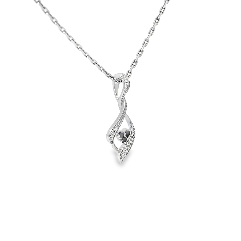 NIGHT EMBERS SILVER PENDANT CHAIN