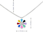HAPPY PETALS SILVER PENDANT CHAIN