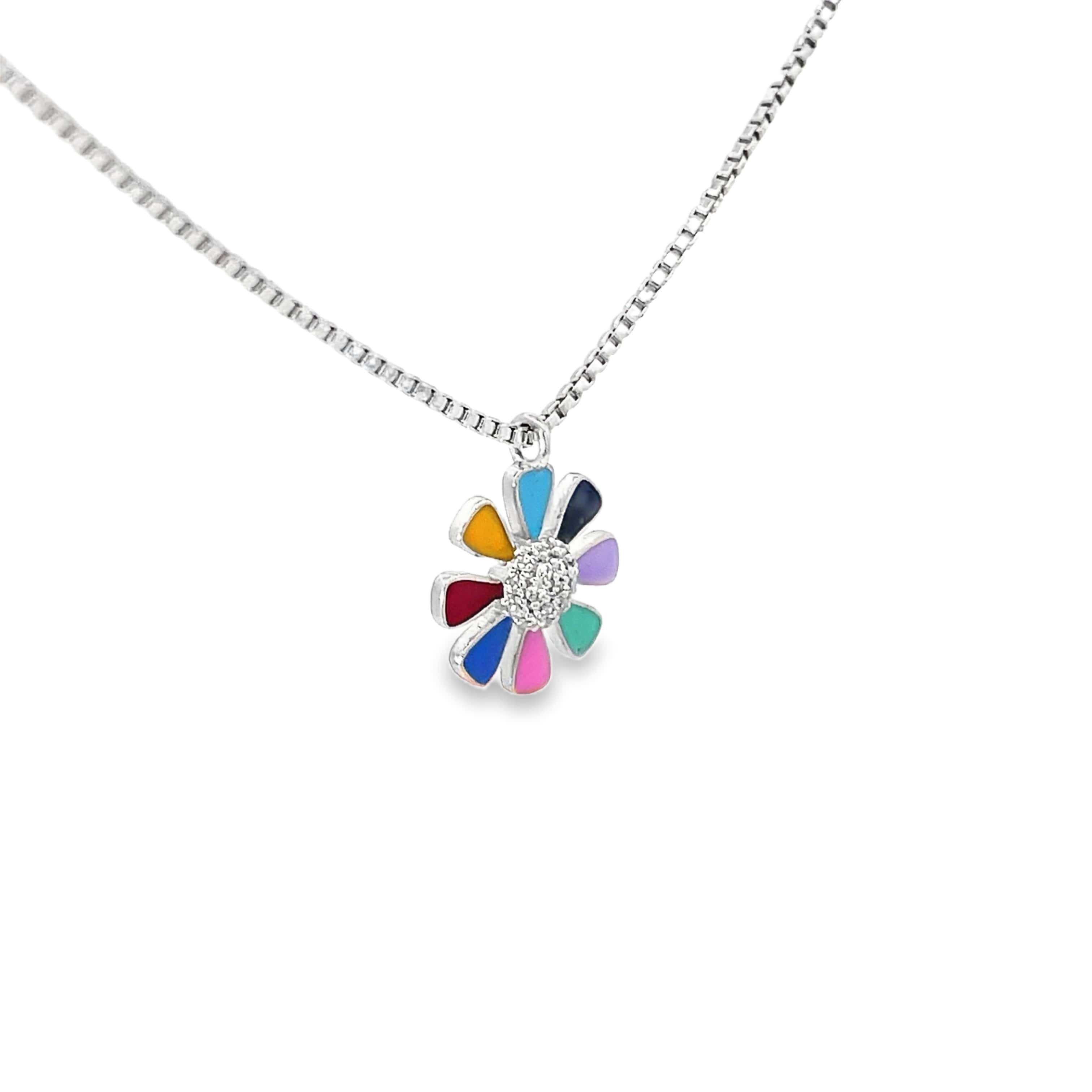 HAPPY PETALS SILVER PENDANT CHAIN