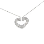 BOLD HEART SILVER PENDANT CHAIN