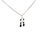 CUTE PANDA FACE SILVER PENDANT CHAIN
