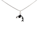 ORCA LOVE HEART SILVER PENDANT CHAIN