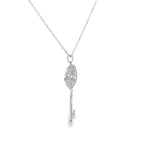 VINTAGE KEY DESIGN SILVER PENDANT CHAIN