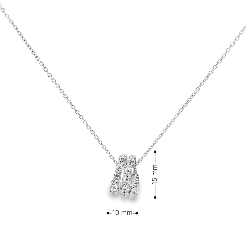 SERPANT COIL SILVER PENDANT CHAIN