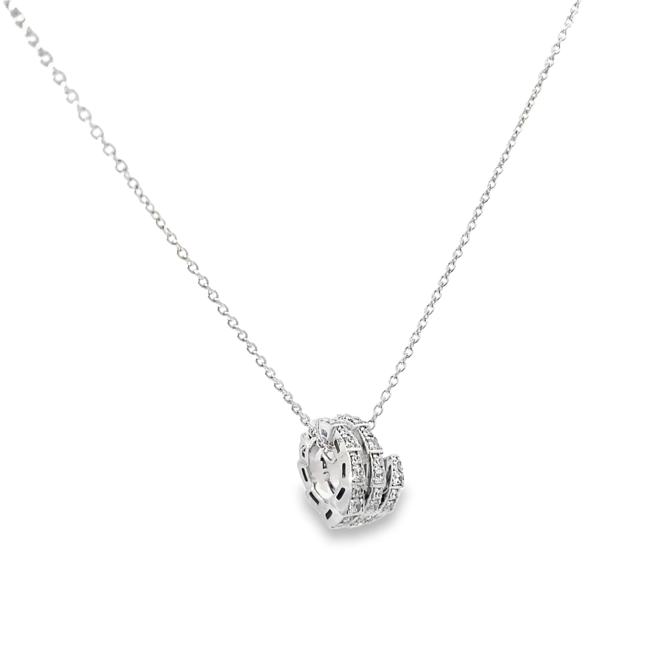 SERPANT COIL SILVER PENDANT CHAIN