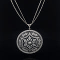 ROYAL MANDALA SILVER PENDANT CHAIN