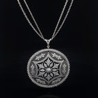 ROYAL MANDALA SILVER PENDANT CHAIN