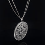 ROYAL MANDALA SILVER PENDANT CHAIN