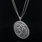 ROYAL MANDALA SILVER PENDANT CHAIN