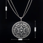 ROYAL MANDALA SILVER PENDANT CHAIN