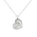 RAY OF LOVE HEART CHARM SILVER PENDANT CHAIN