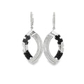 JIGSAW LOOP SILVER EARRING