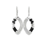 JIGSAW LOOP SILVER EARRING