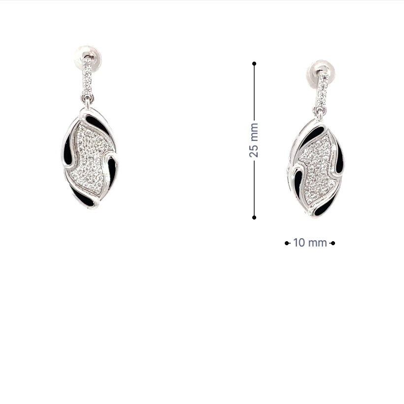 LUXE WAVE SILVER EARRINGS
